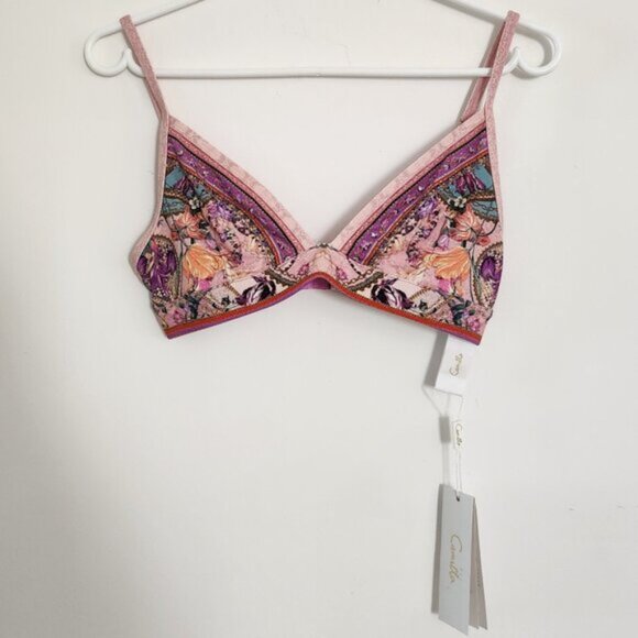 Camilla Mad As A Snake Crop Top Soft Bra Bralette Small CD b57 - Picture 2 of 10